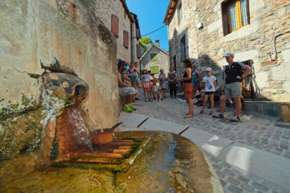 Visite de Chaudes Aigues