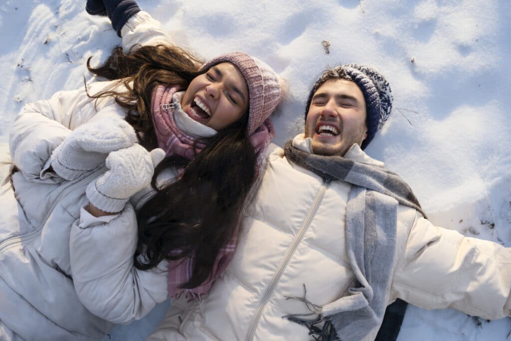 Pistes de Ski, Couple Skieur, Savoie, stations de ski Auvergne