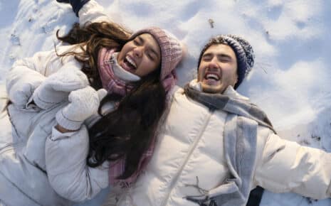 Pistes de Ski, Couple Skieur, Savoie, stations de ski Auvergne