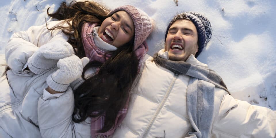 Pistes de Ski, Couple Skieur, Savoie, stations de ski Auvergne