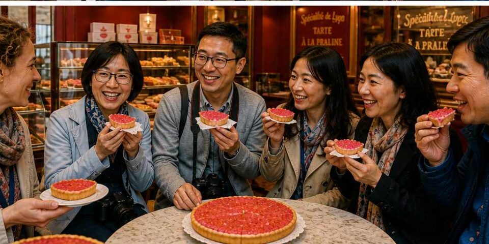 Tarte à la praline, Guide Lyon, Visiter Lyon