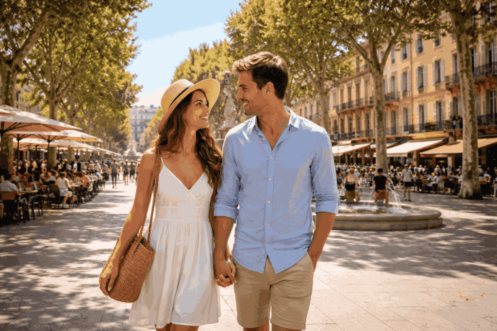 Cours Mirabeau, Visiter Aix en Provence