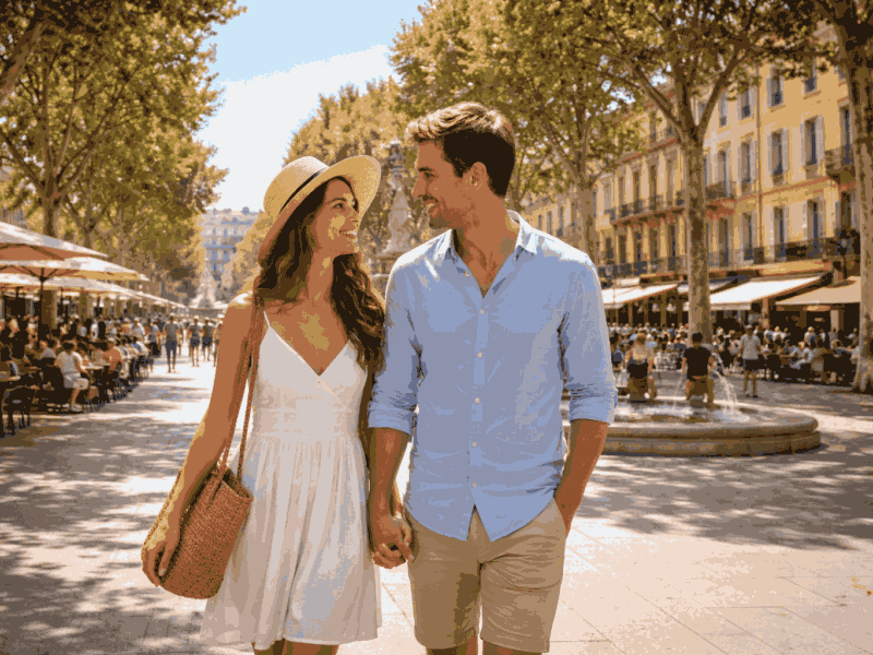 Cours Mirabeau, Visiter Aix en Provence