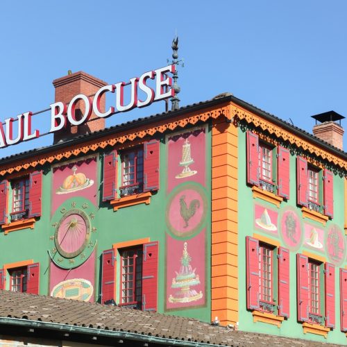 Restaurant Paul Bocuse in Lyon Lyon, France - October 20, 2016: Restaurant Paul Bocuse in Lyon. Paul Bocuse, 3 stars at the Michelin guide, is a french chef based in Lyon who is famous for the high quality of his restaurant